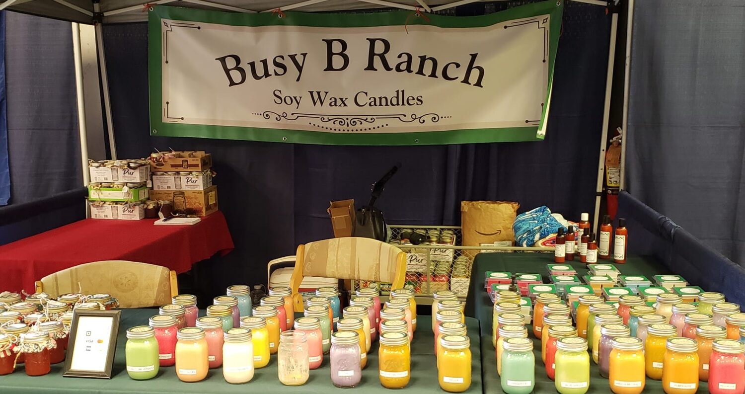Busy B Ranch Hand poured Soy wax candles