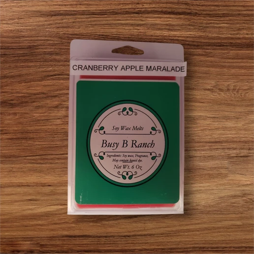 6 oz package of melt in Cranberry Apple Marmalade fragrance