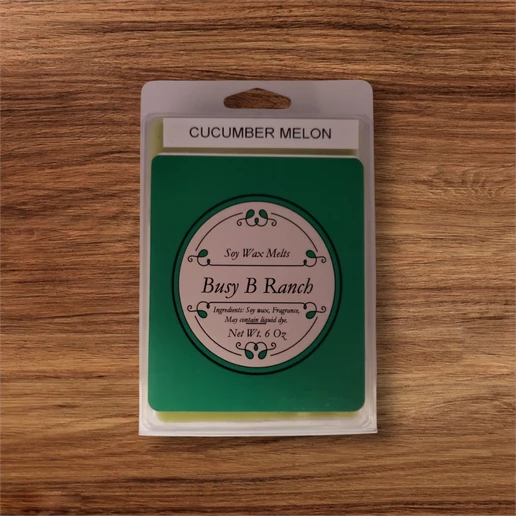 6 oz package of melt in Cucumber Melon fragrance.