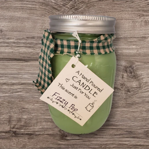 Hand poured Soy Wax Candle with Fizzy Pop Fragrance.