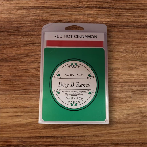 6 oz package of melt in Red Hot Cinnamon fragrance.