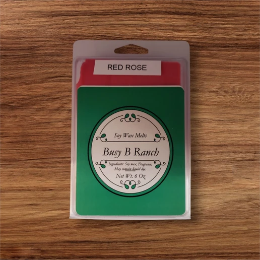 6 oz package of melt in Red Rose fragrance.