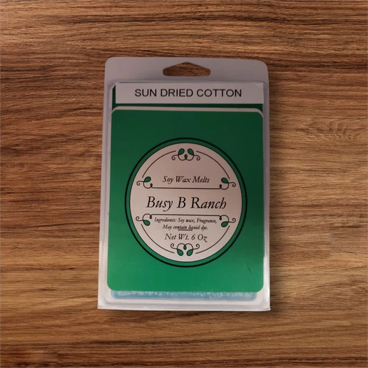 6 oz package of melt in Sun Dried Cotton fragrance.