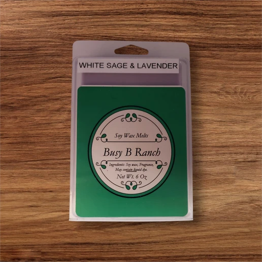 6 oz package of melt in White Sage and Lavender fragrance.
